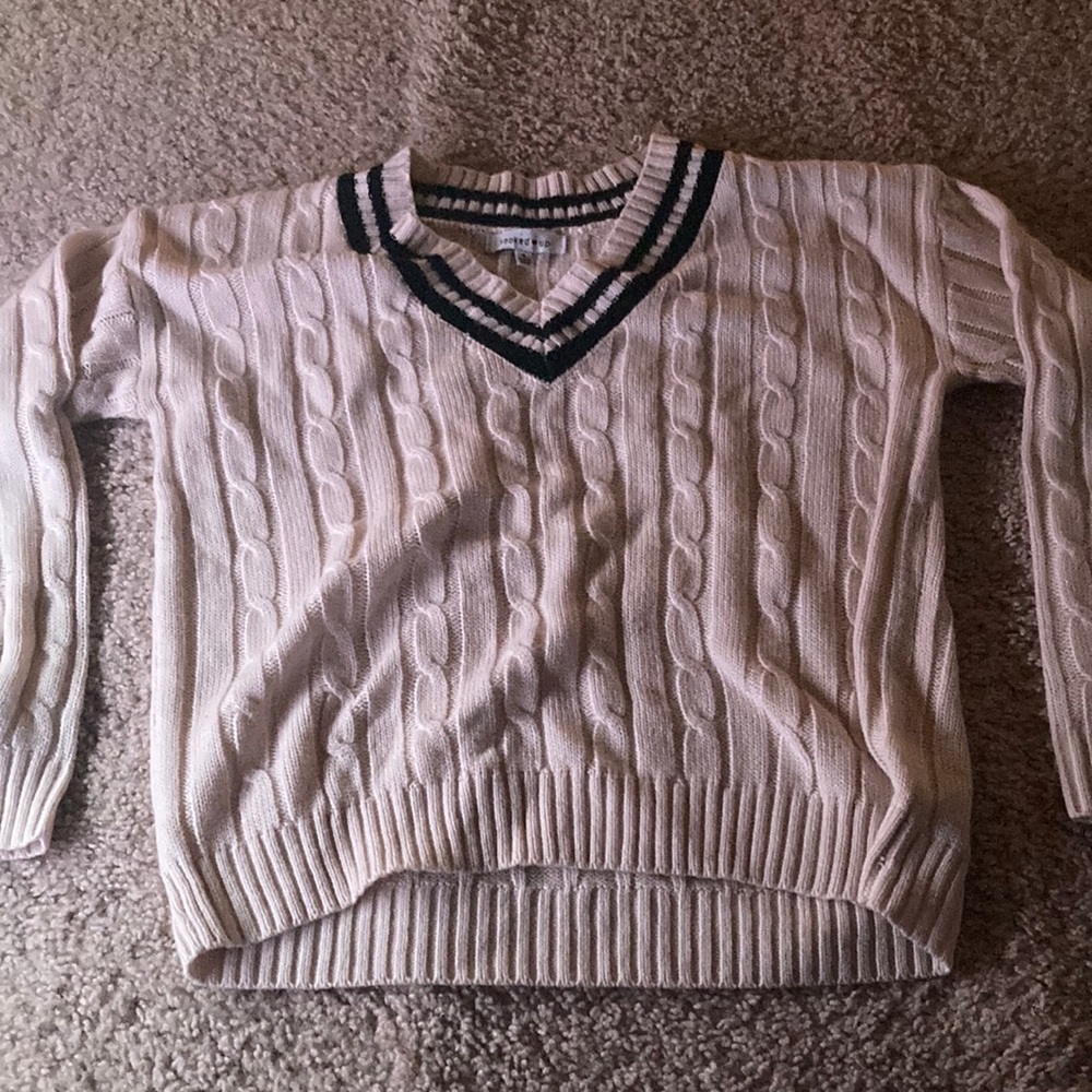 Hooked up white sweater